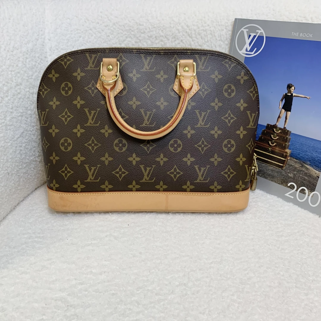 95新 LouisVuitton/路易威登 壹臻/老花alma贝壳包小号/39620752