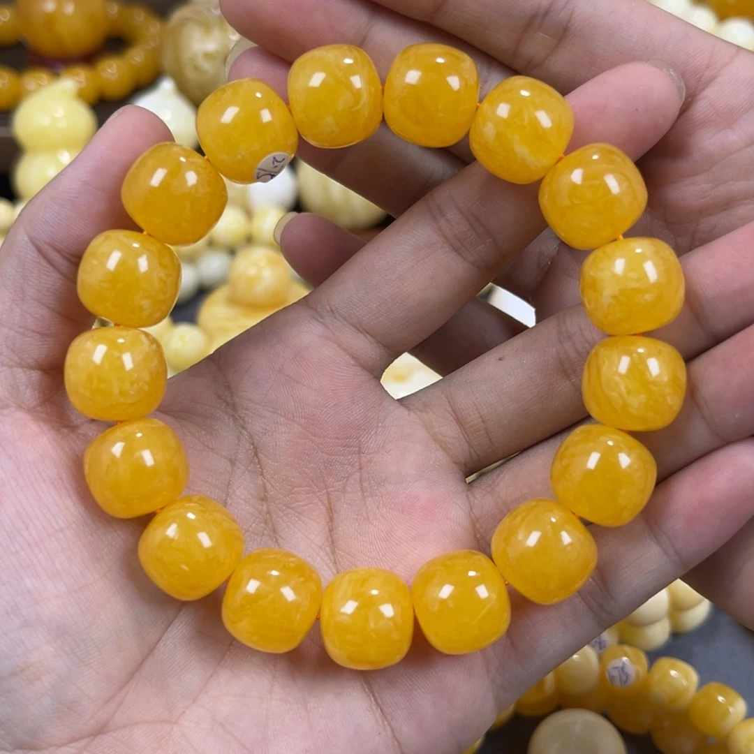 手串琥珀未镶嵌同料14.4mm