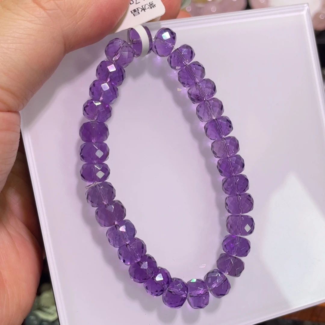 水晶手链未镶嵌巴西紫水晶