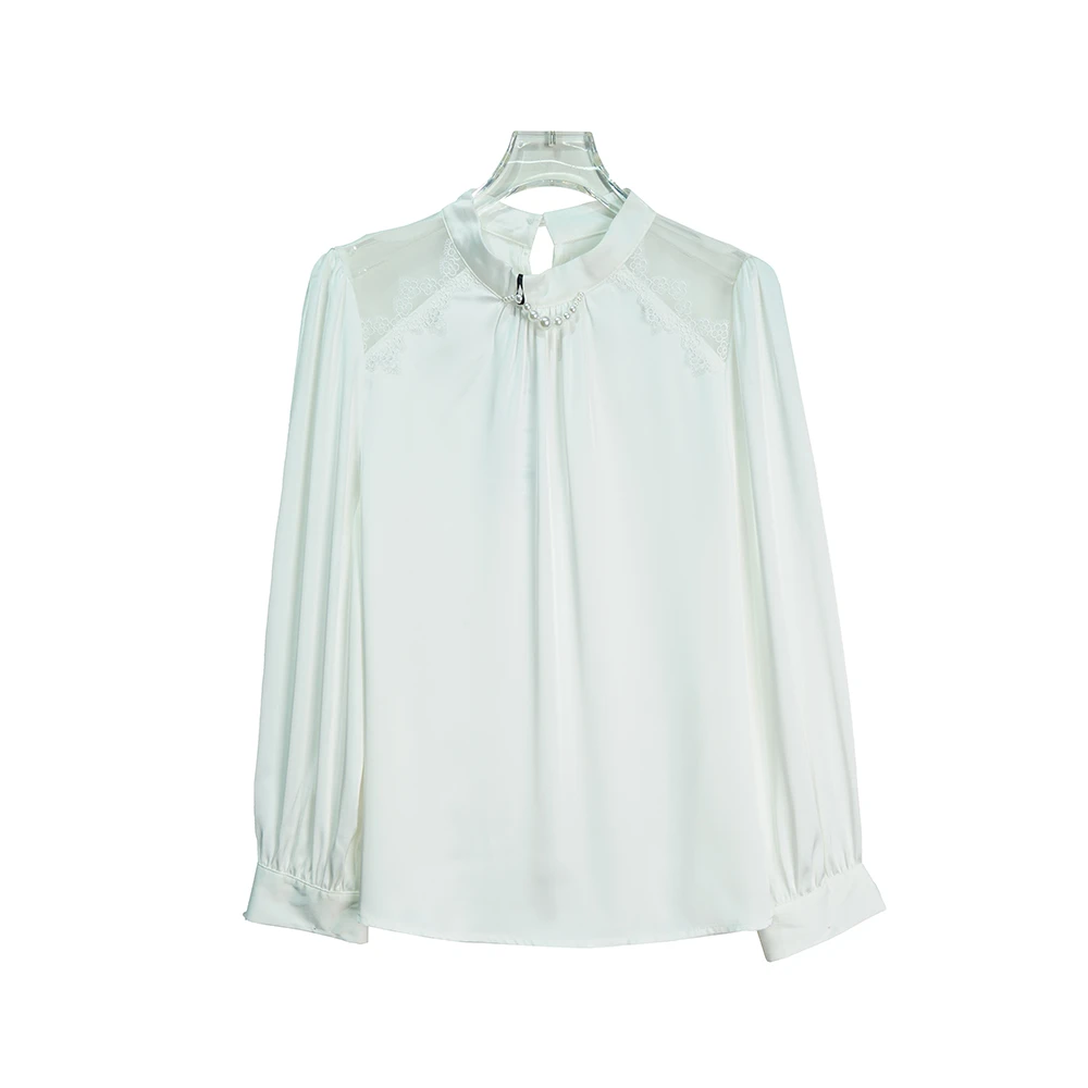 时尚文艺白色宽松舒适上衣E136