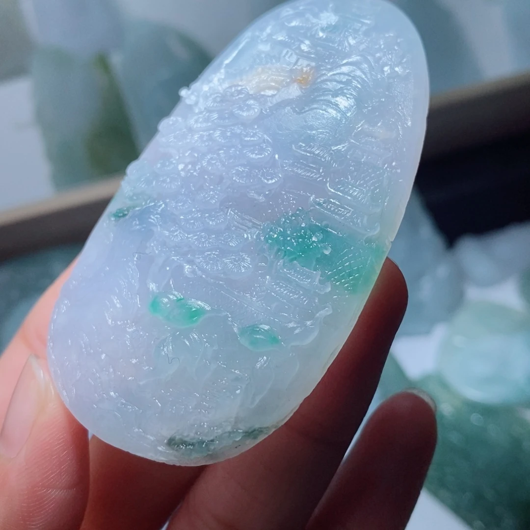 定制翡翠未镶嵌定制吊坠