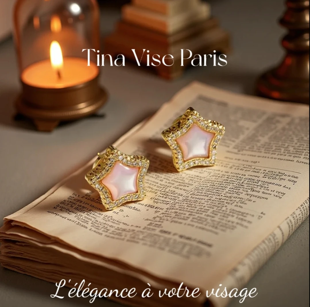 铜合金耳饰 A693 法 《月光女神》⭐️Tina Vise Paris 缇娜薇斯 耳钉
