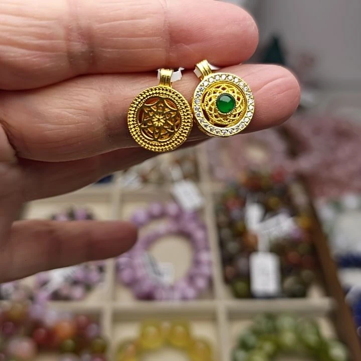 未镶嵌手串水晶925银镶翡翠时来运转罗盘