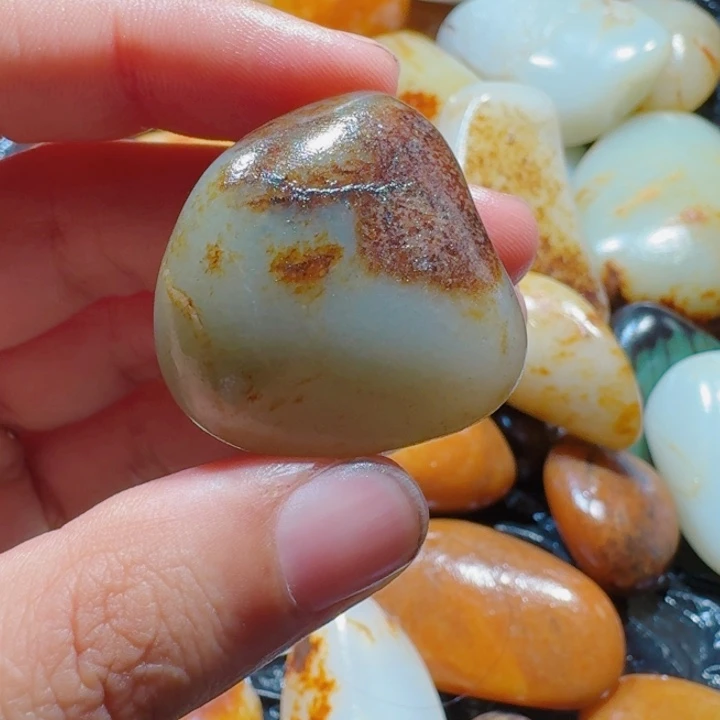 和田玉未镶嵌挂件23克