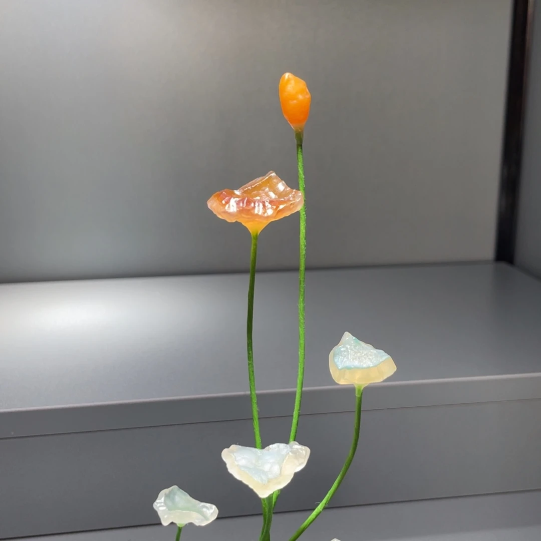 石材阿拉善花花摆件