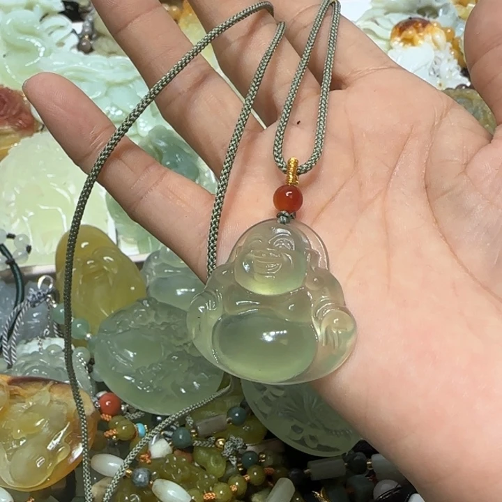 蛇纹石玉未镶嵌吊坠