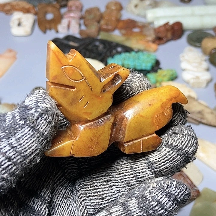 和田玉未镶嵌颈饰57