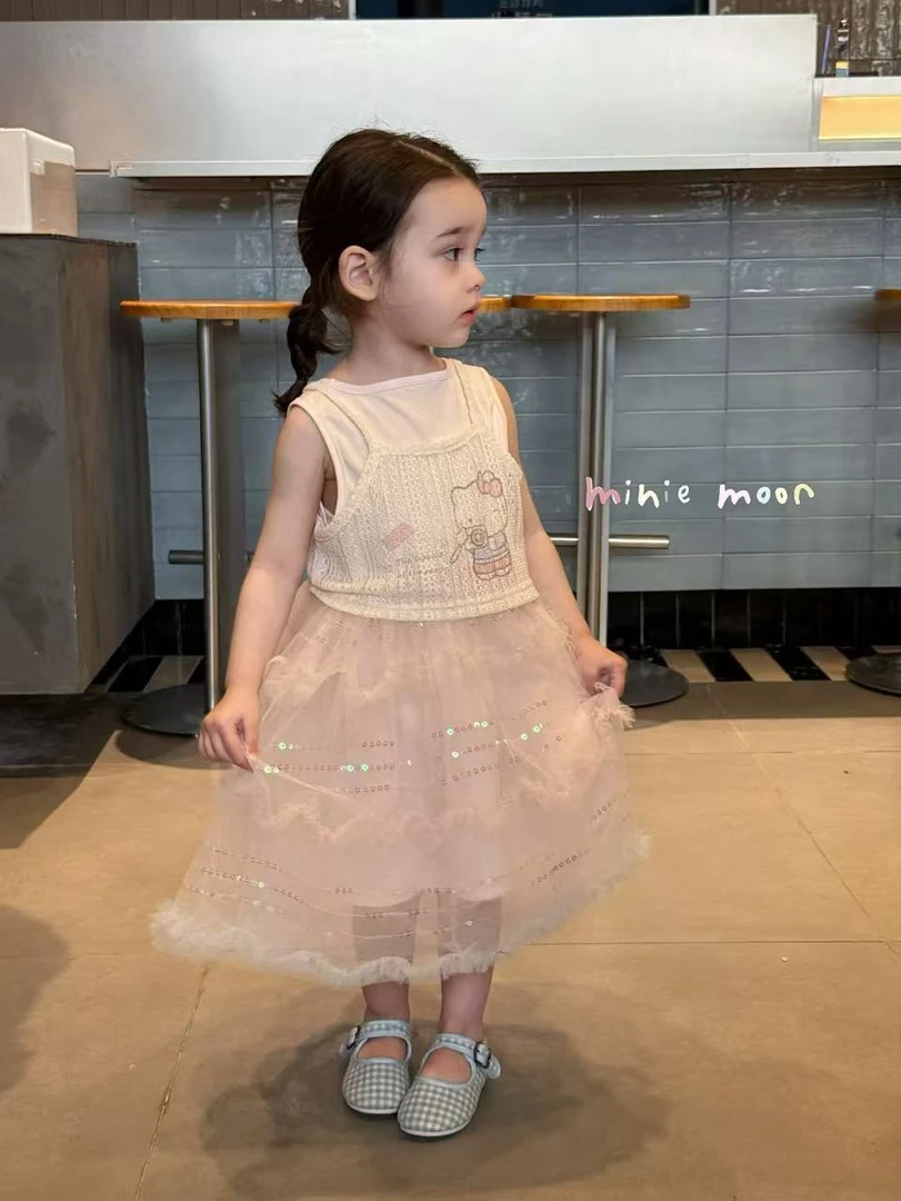 【小月亮】25夏～女童KT纱裙两件套2098