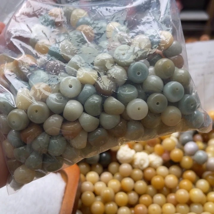 白玉菩提吊坠a12mm/20+10颗蒜瓣锅底