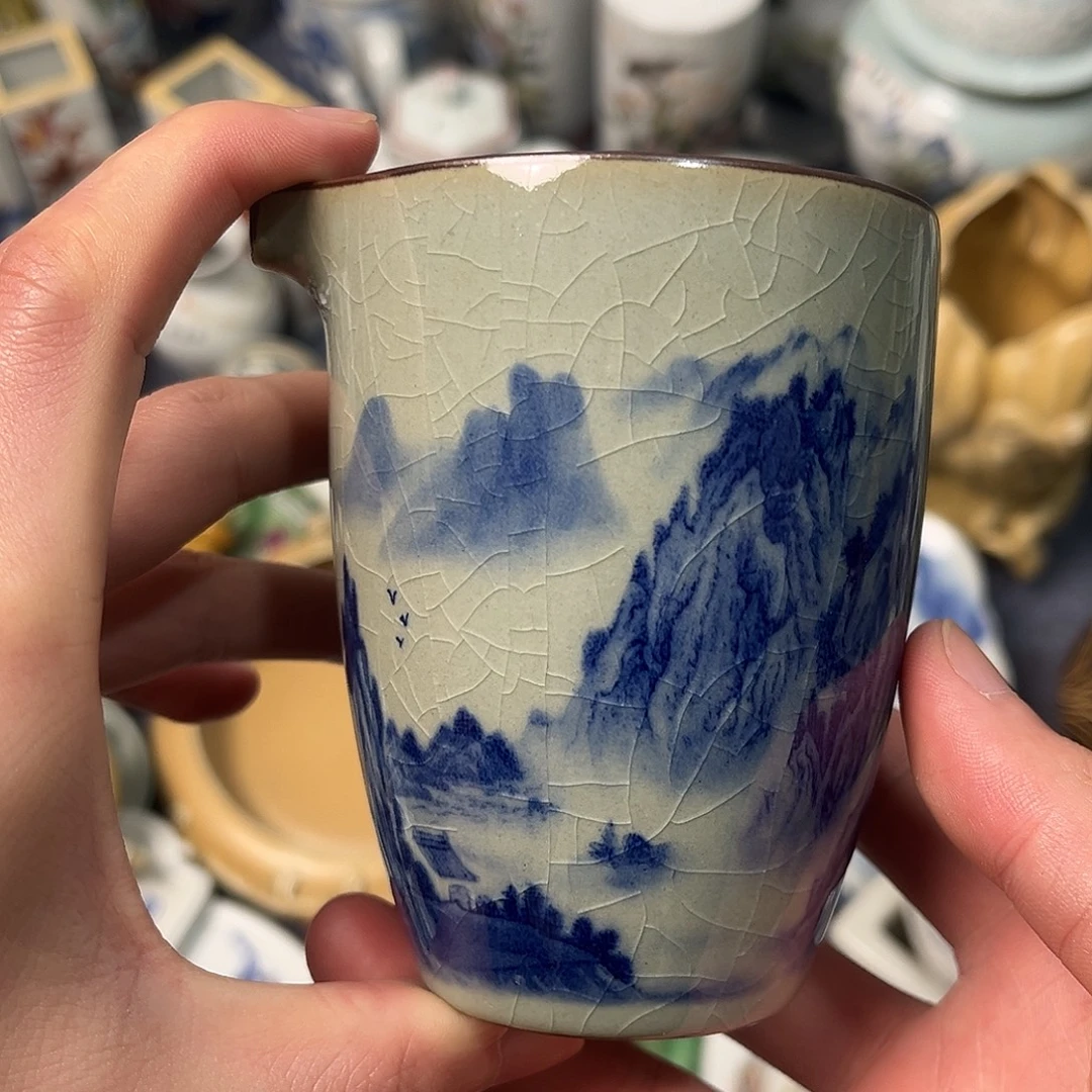 摆件瓷景德镇陶瓷公道杯