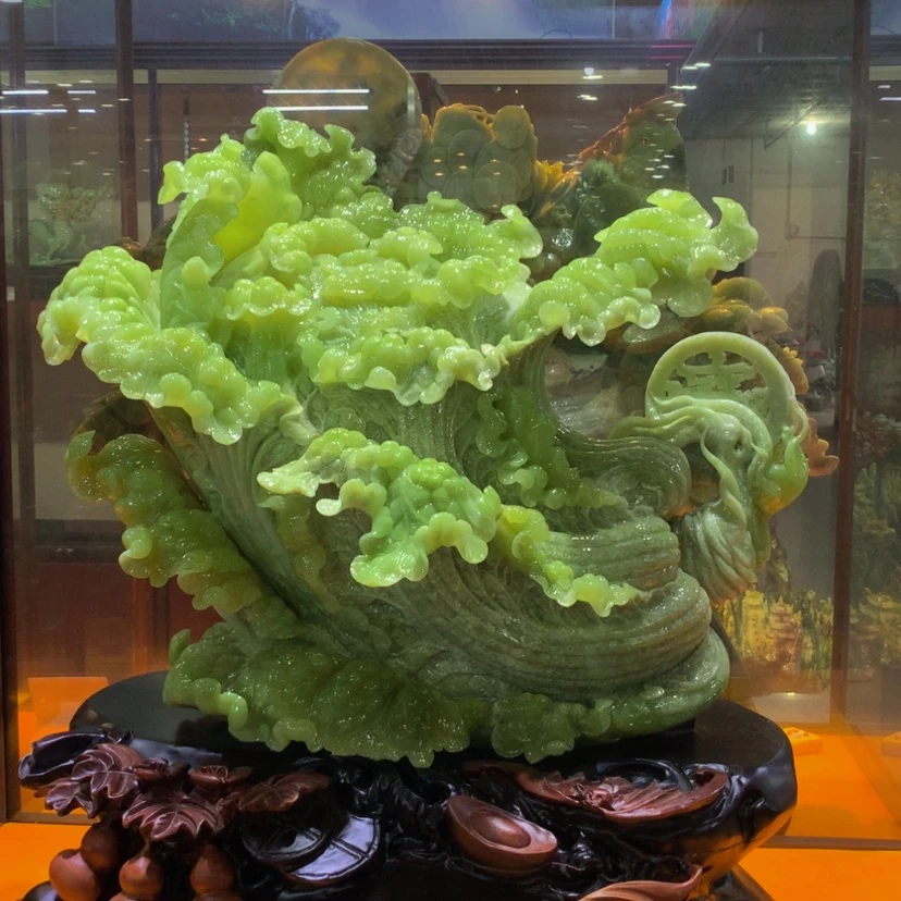 【闪购商品】未镶嵌蛇纹石玉摆件覆膜
