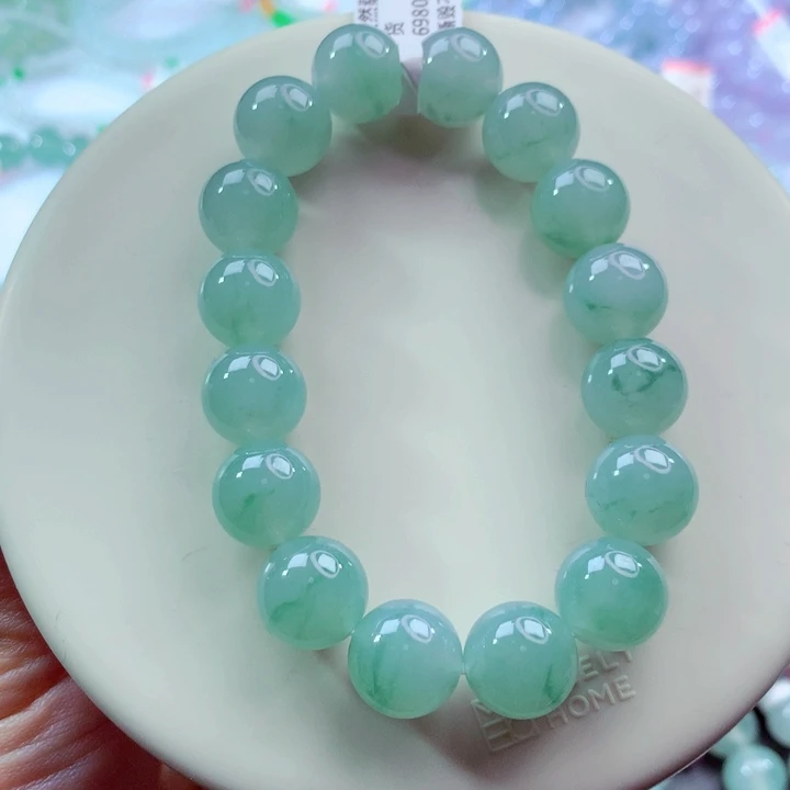 翡翠未镶嵌手链卡12.5
