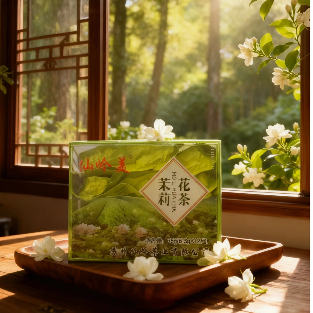 茉莉花茶盒装12包茶叶