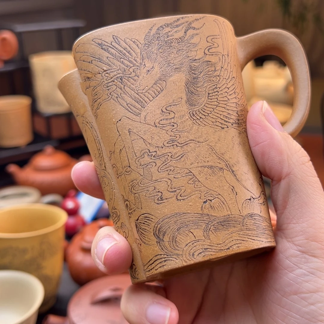 m***e紫砂茶壶紫砂主人杯