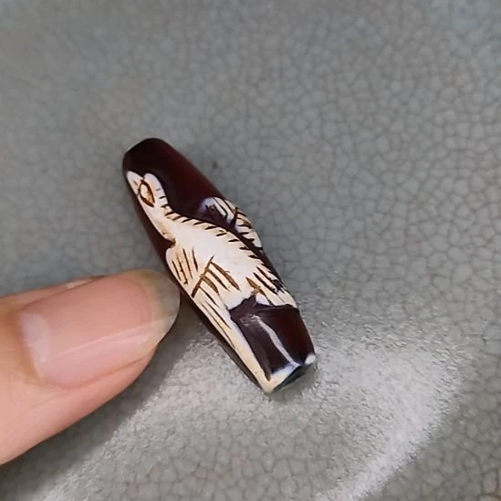 摆件开片瓷器瓷片摆件