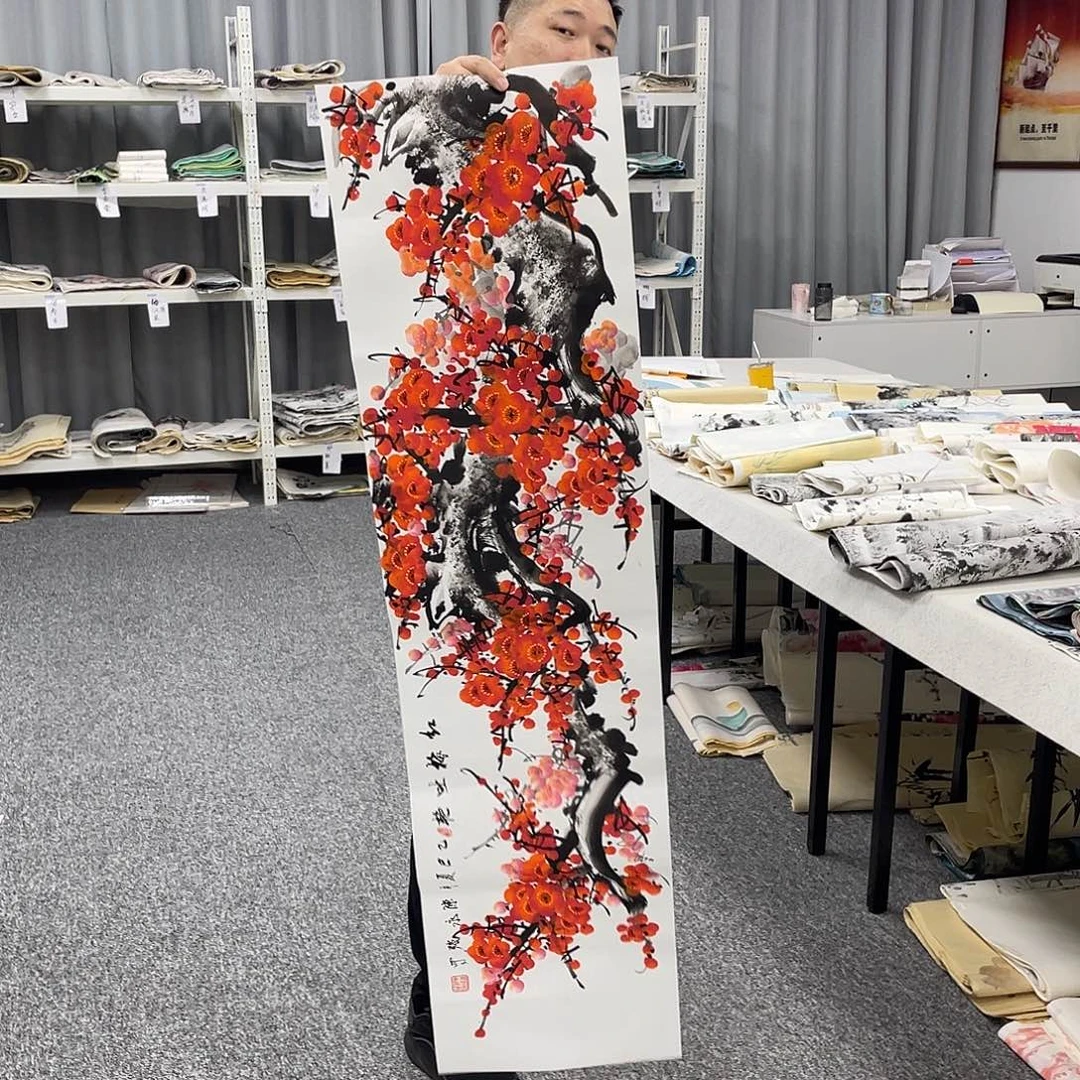 国画纯手工制作的