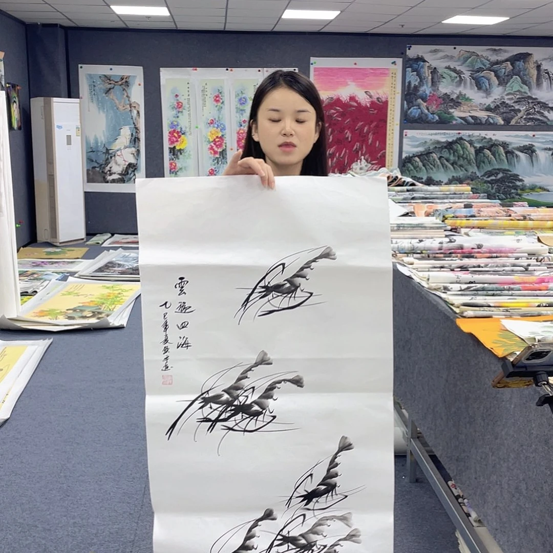 国画作品小姐姐放漏…