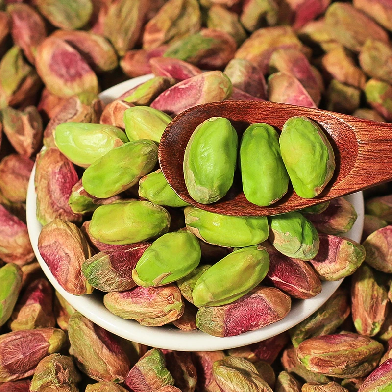 【优选】新货开心果仁原色饱满紫衣绿仁坚果干果休闲小零食