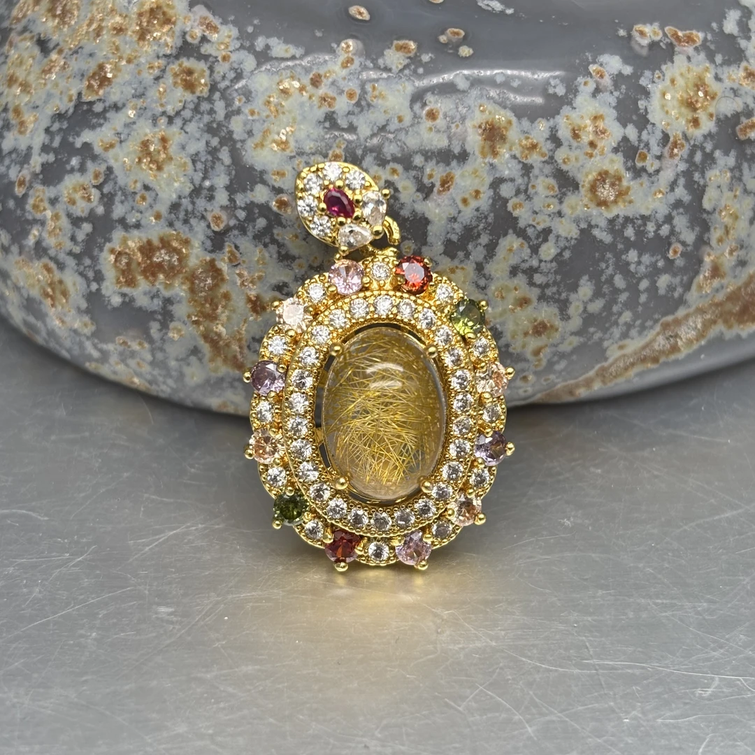 于D049四方吊坠首饰 新款时尚百搭男女款   多样性发其一