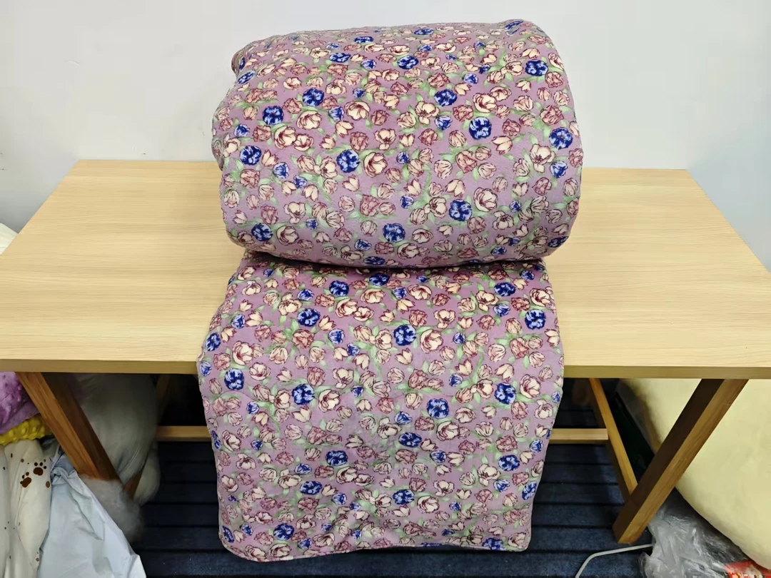 【8斤牛奶绒紫兰花加厚冬被】200*230四季可用柔软亲肤舒适被子被芯