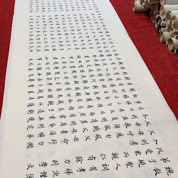 书法梵**提弟子规加卷轴装裱福利