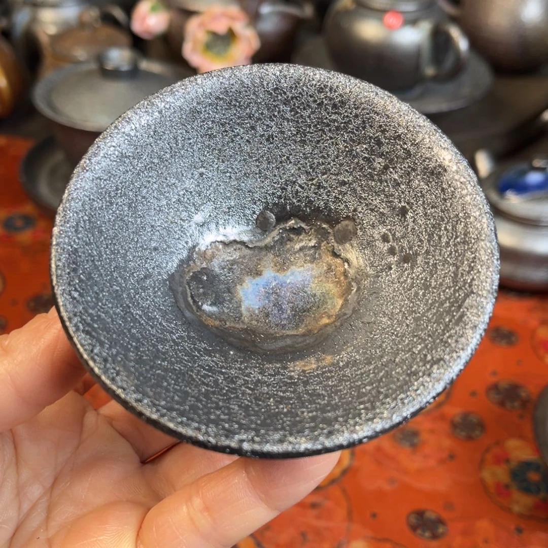 柴烧茶器主人杯杯柴烧