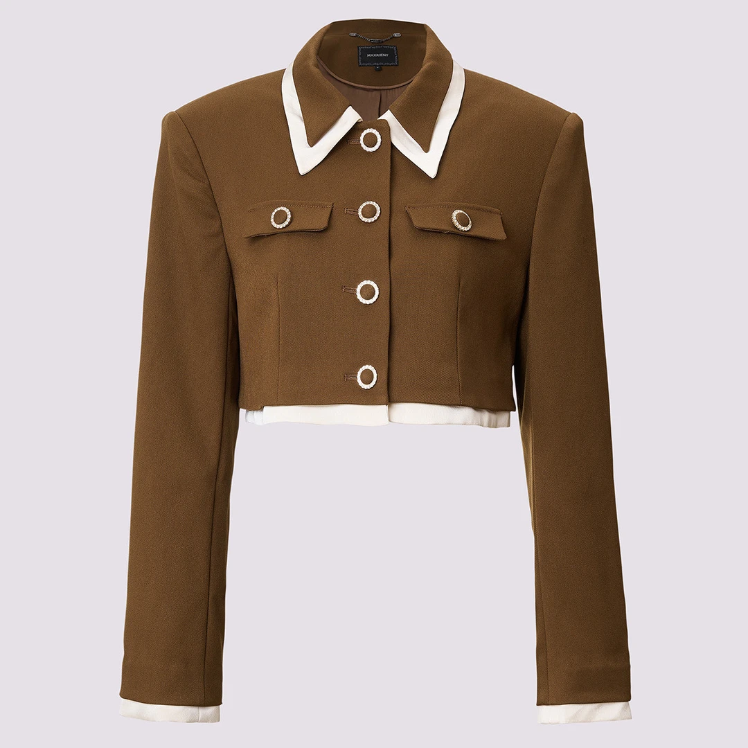 【诗语专属】MAXRIENY精致设计感外套女高级气质感短外套