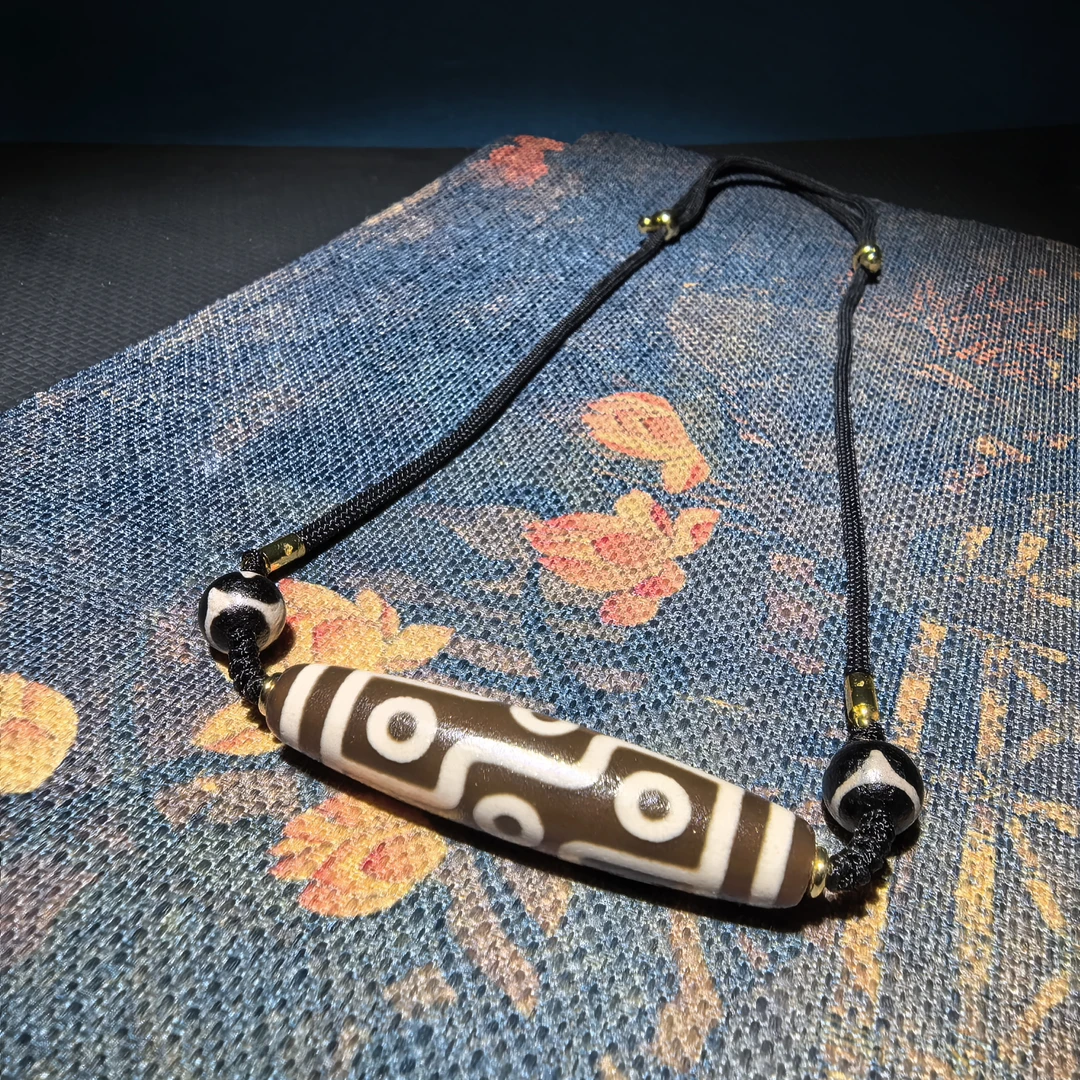 吉寳玉化焦糖色九眼天珠玛瑙锁骨链项链多样性发货多样性发货