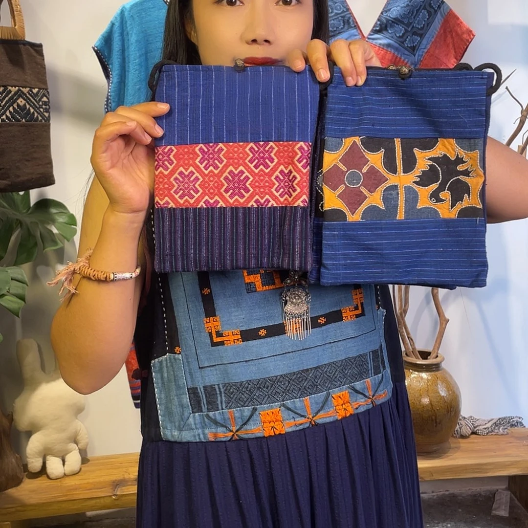 织绣手工制作工艺手机包