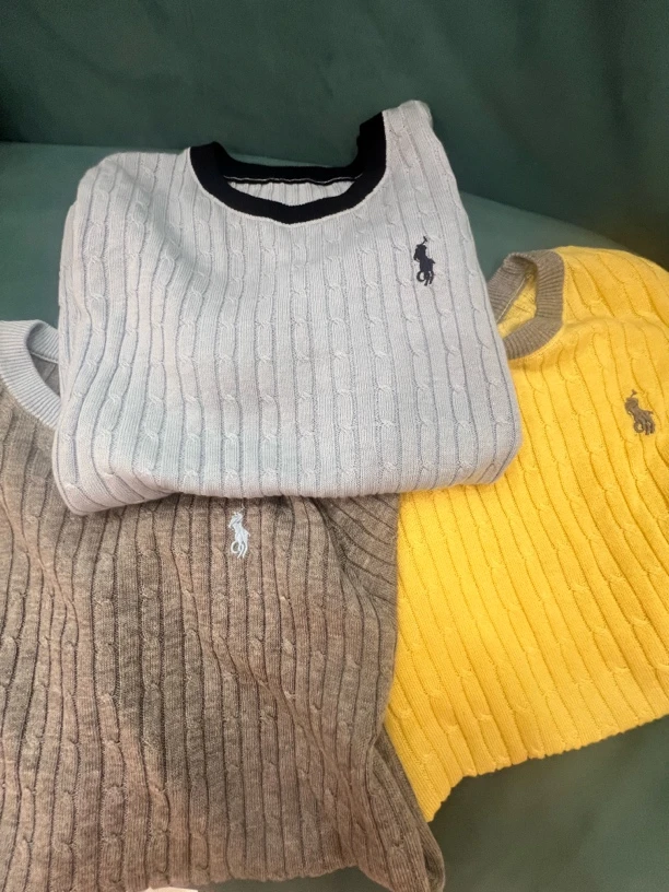 短袖春季刺绣夏季常规款毛针织衫保暖条纹上衣毛衣休闲打底衫