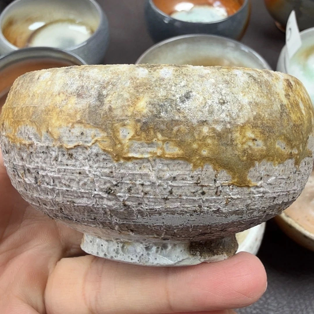 手工手作柴烧主人杯
