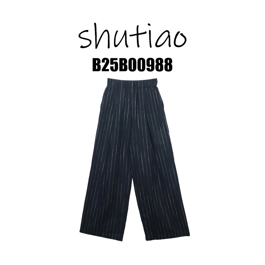 【SHUTIAO】2025夏季：新款小众设计款裤子B25B00988