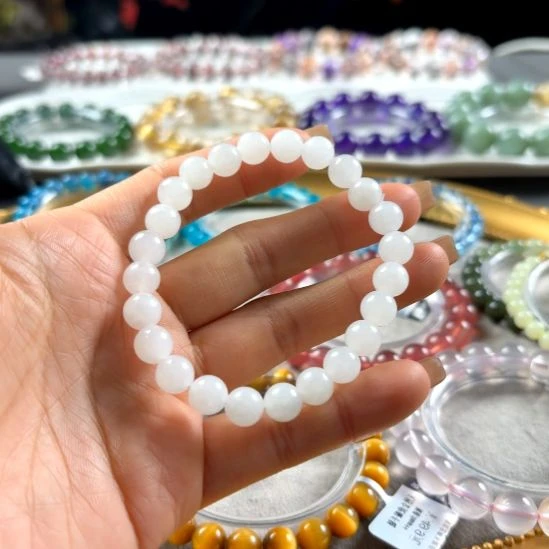 和田玉（白玉）手链未镶嵌