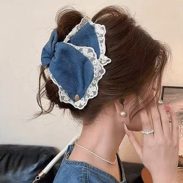 (201--312)法式温柔显脸小显发量后脑勺盘发发夹高端抓夹女发饰