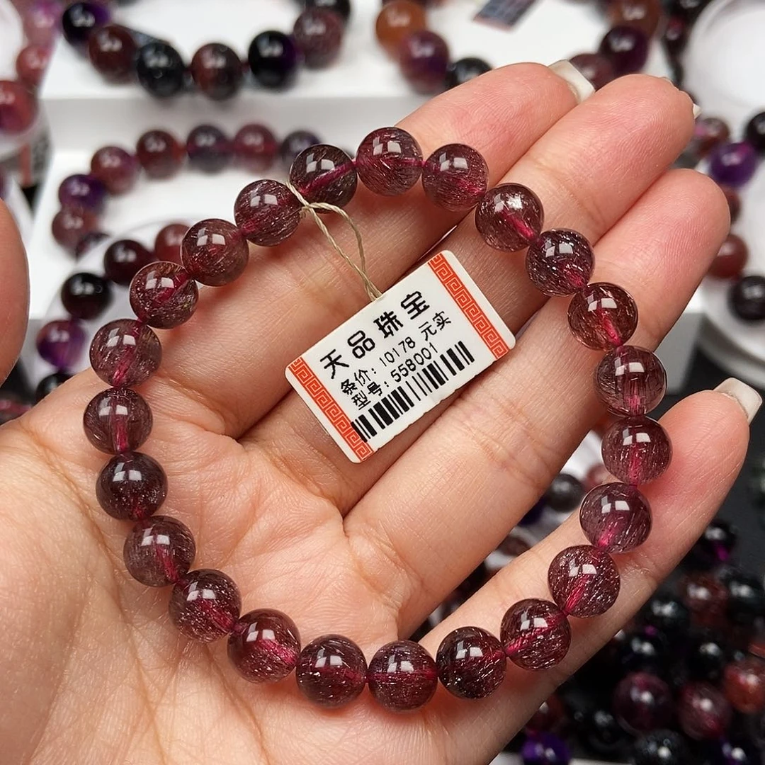 未镶嵌水晶手链红超七558001