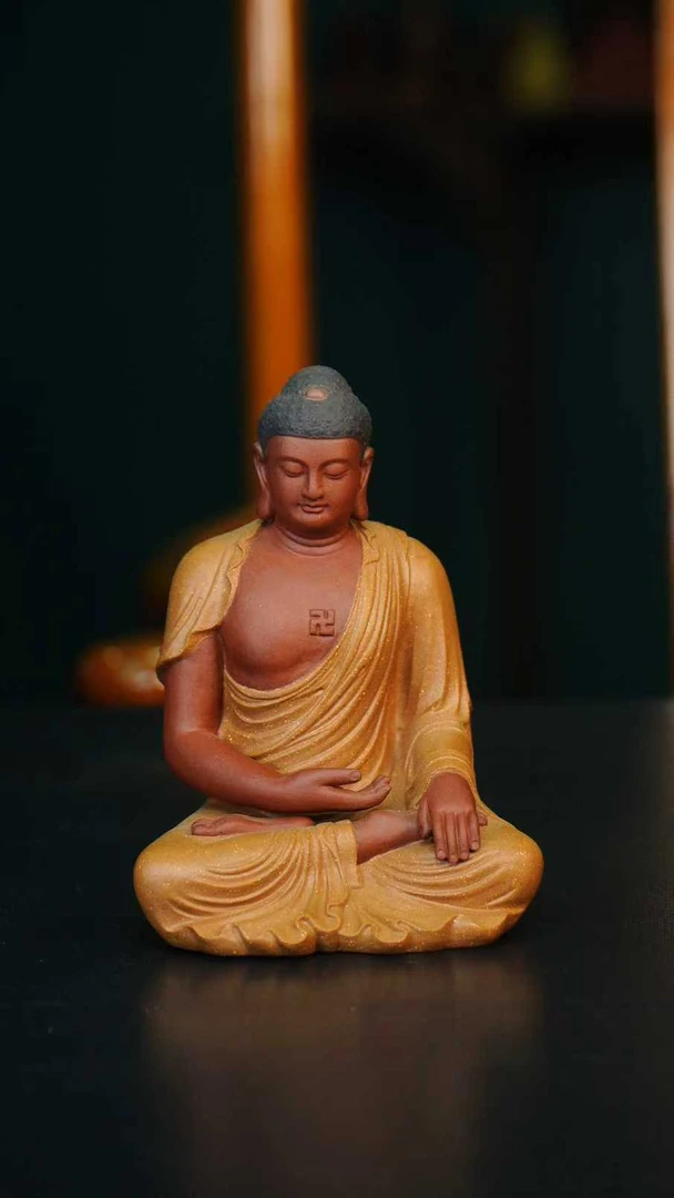 释迦摩尼  宜兴紫砂茶宠
