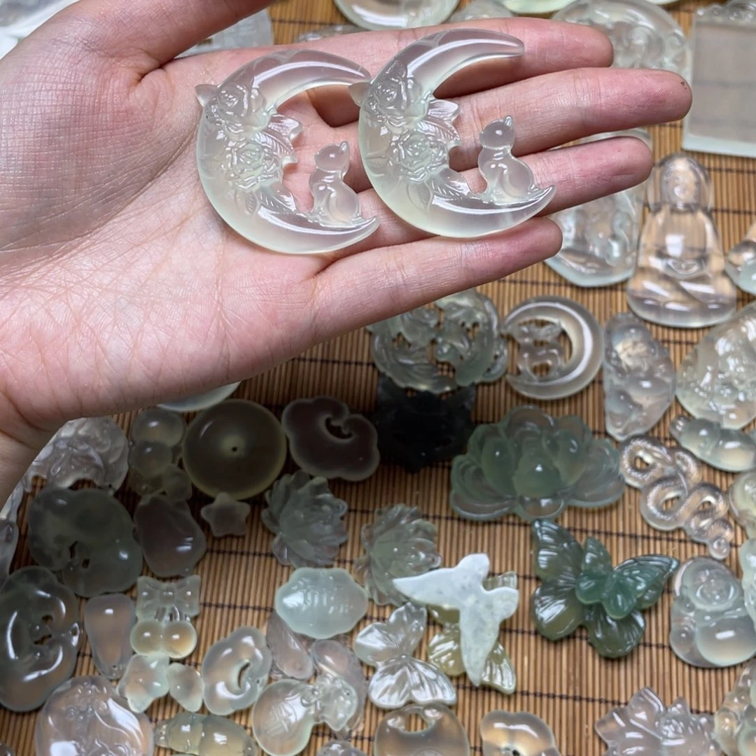 蛇纹石玉未镶嵌颈饰用****7