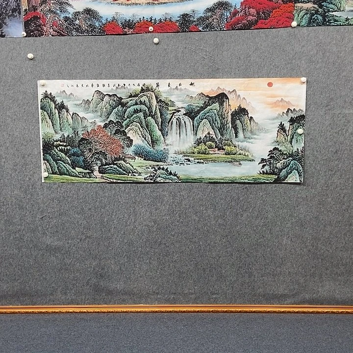 国画小六尺山水一副