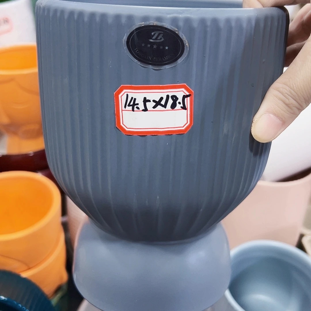 外贸尾单陶瓷花盆凑单10米包邮