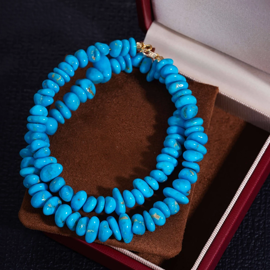 【臻珍集】18K金140克拉绿松项链AA10071