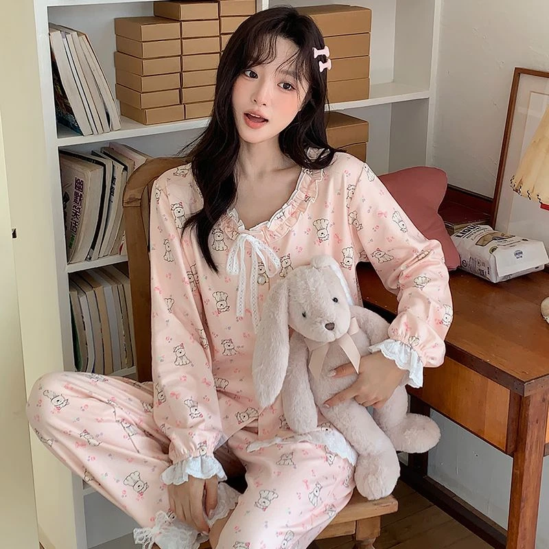 秋冬2025新款阳离子睡衣女高级感法式羊密绒保暖家居服