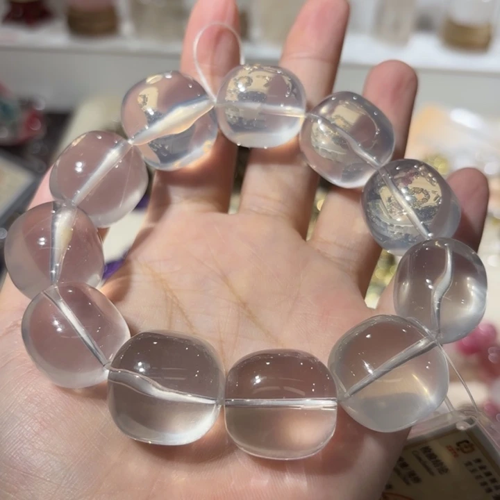 未镶嵌手链水晶奶白晶