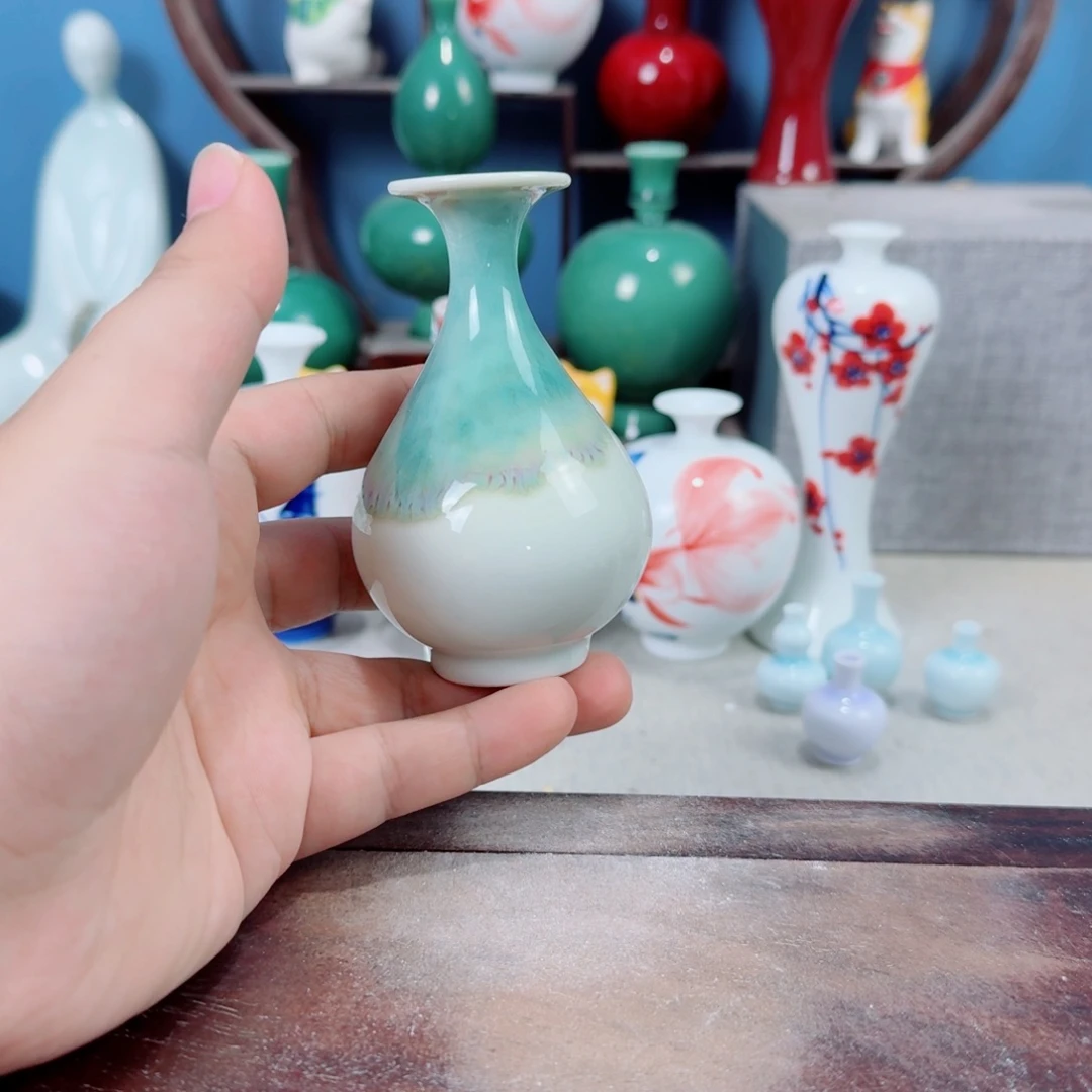 陶瓷手工小花器摆件