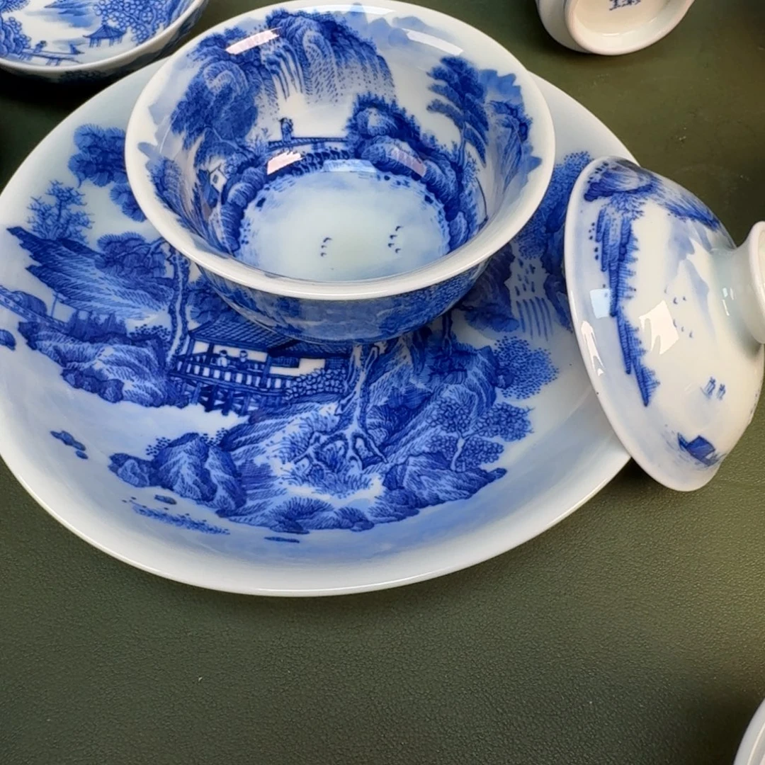 陶景德镇纯手绘茶具圆圆