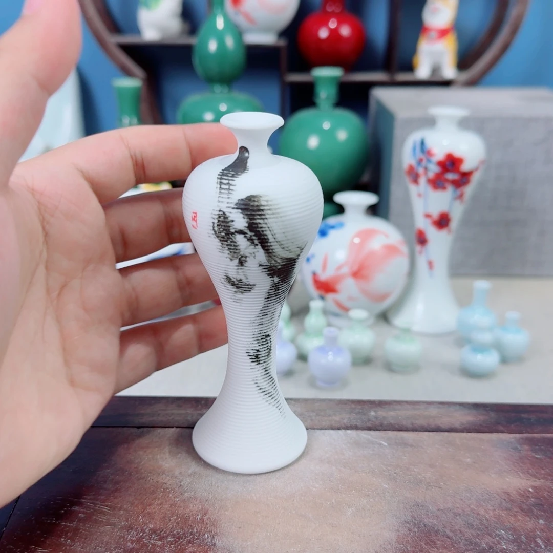 陶瓷手工小花器摆件