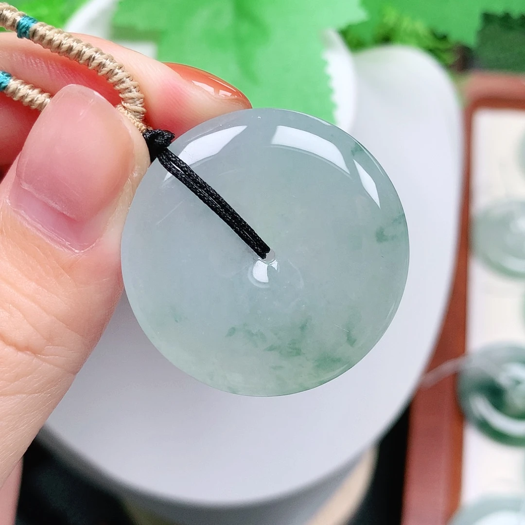 翡翠未镶嵌颈饰平安32-5.9