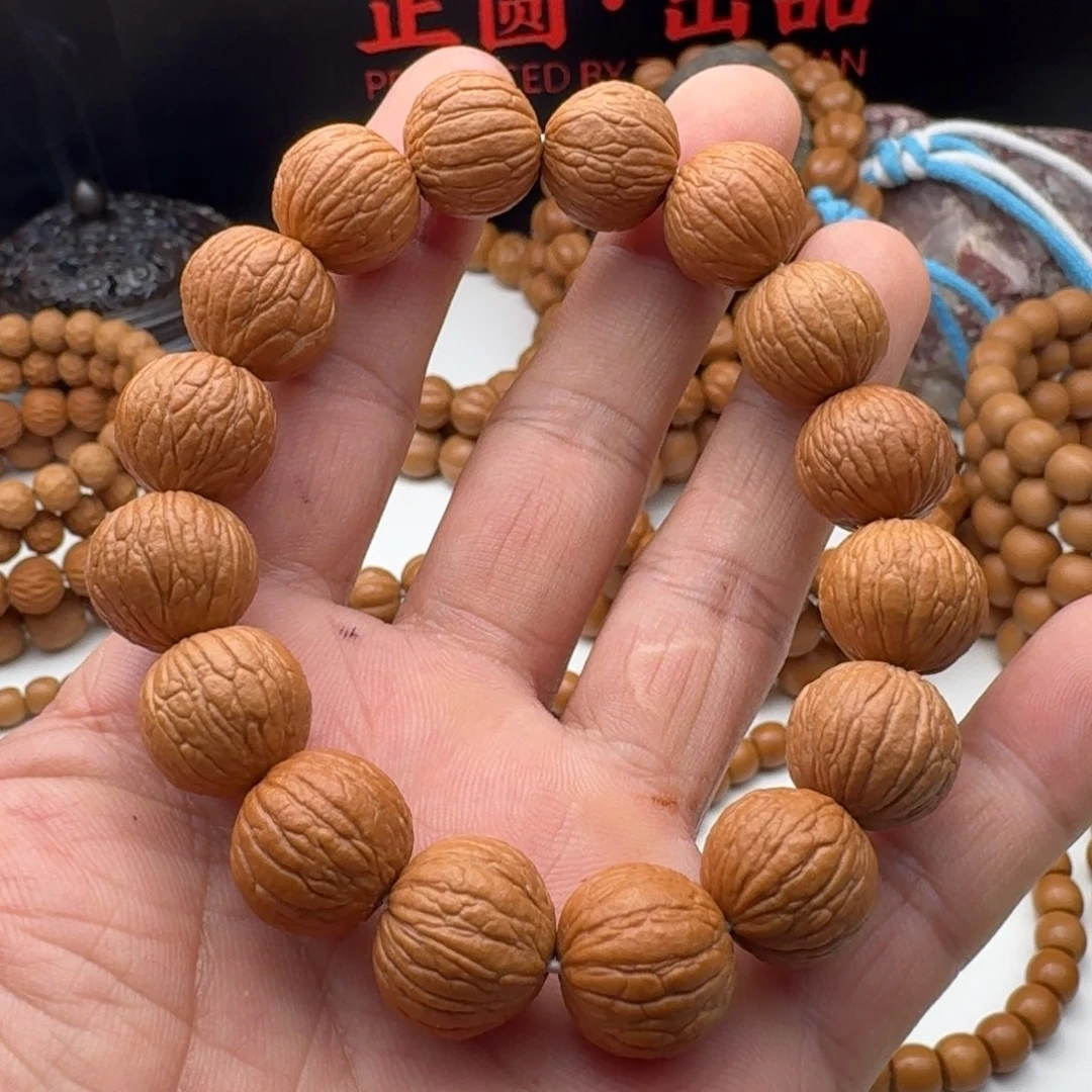不***嘛猴头核桃手串原皮原色凤羽不同尺