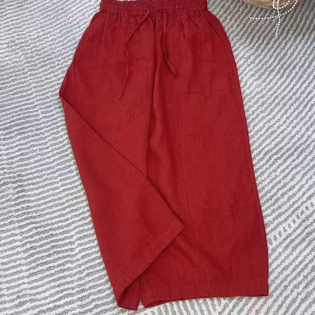 8927王楠朴兮水洗八分裤