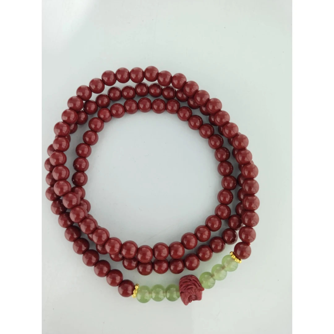 含辰砂工艺品朱砂醒狮（无礼盒）QS-6036