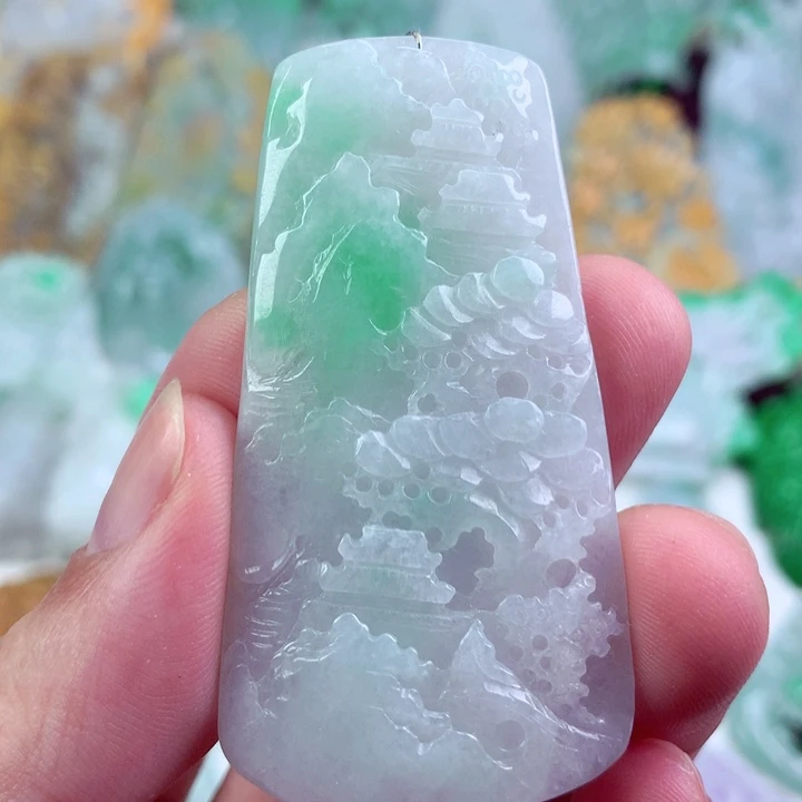 翡翠未镶嵌吊坠(不含链)